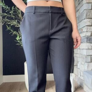 Express black high waisted straight leg trousers size 8